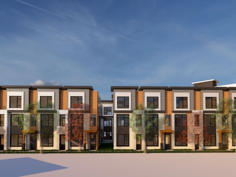 Townhouses - View looking southeast
