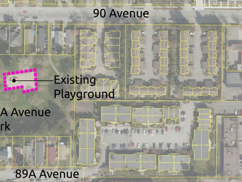 89A Avenue Park - Location Map