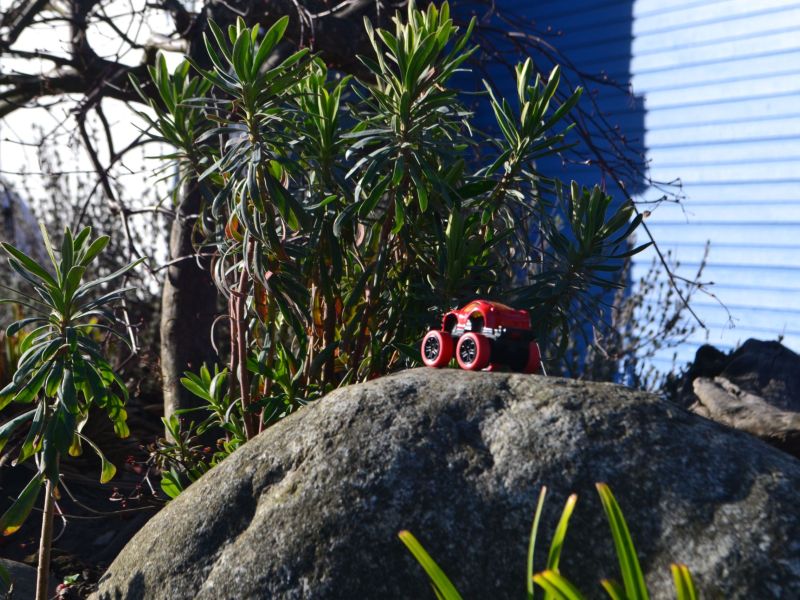 Car on a Rock
